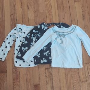 The Children's Place Heart and Bow‎ Long Sleeve Shirt Set